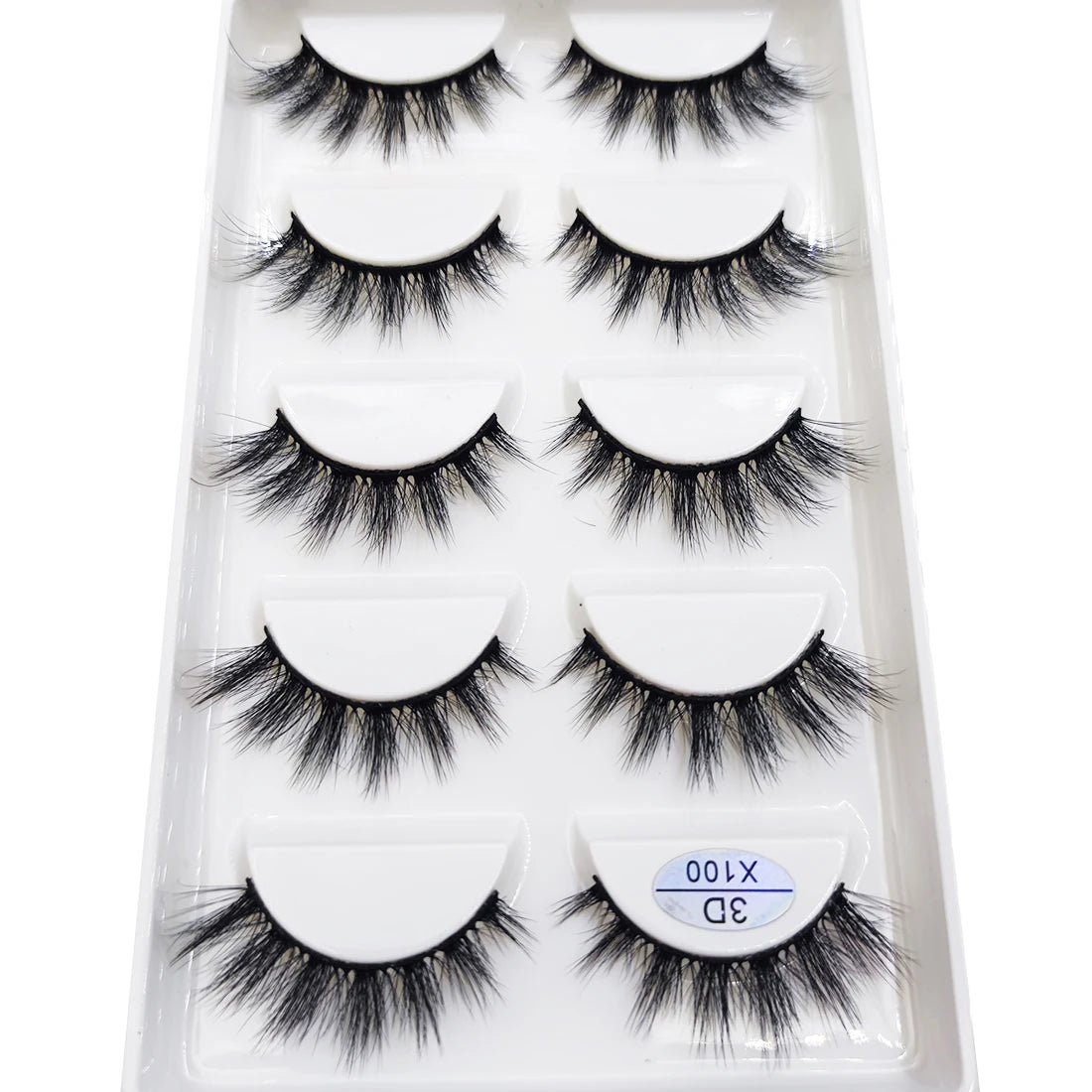 New 5 Pairs Natural 3D False Eyelashes Makeup Mink Eyelash Fake Eye Lashes Faux Cils Make Up Beauty Maquillaje Tools H13 Cat