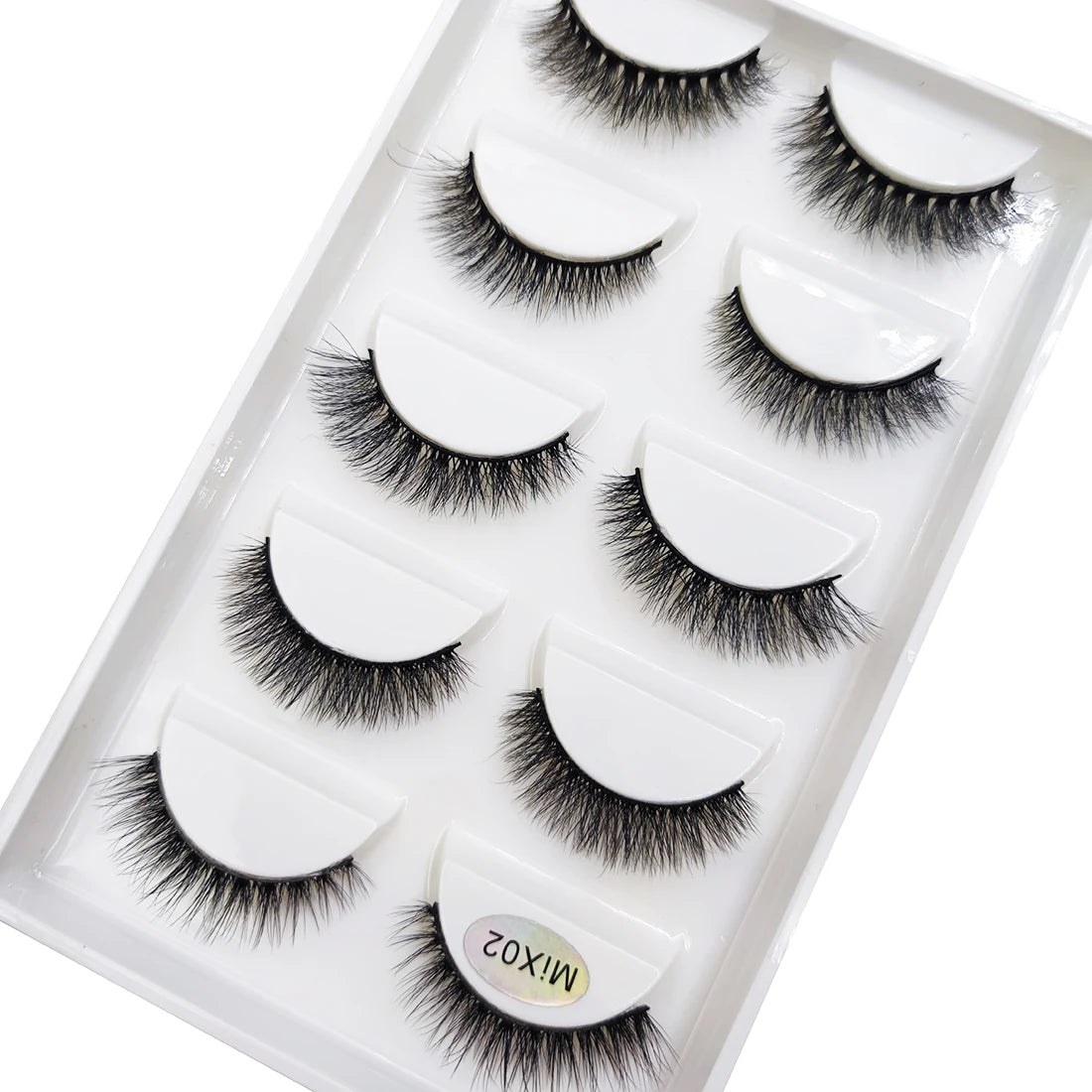 New 5 Pairs Natural 3D False Eyelashes Makeup Mink Eyelash Fake Eye Lashes Faux Cils Make Up Beauty Maquillaje Tools H13 Cat