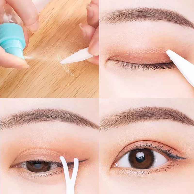 120pcs/bag Invisible Eyelid Sticker Lace Eye Lift Strips Double Eyelid Tape Adhesive Stickers Eye Tape Tools Lash Tape Makeup