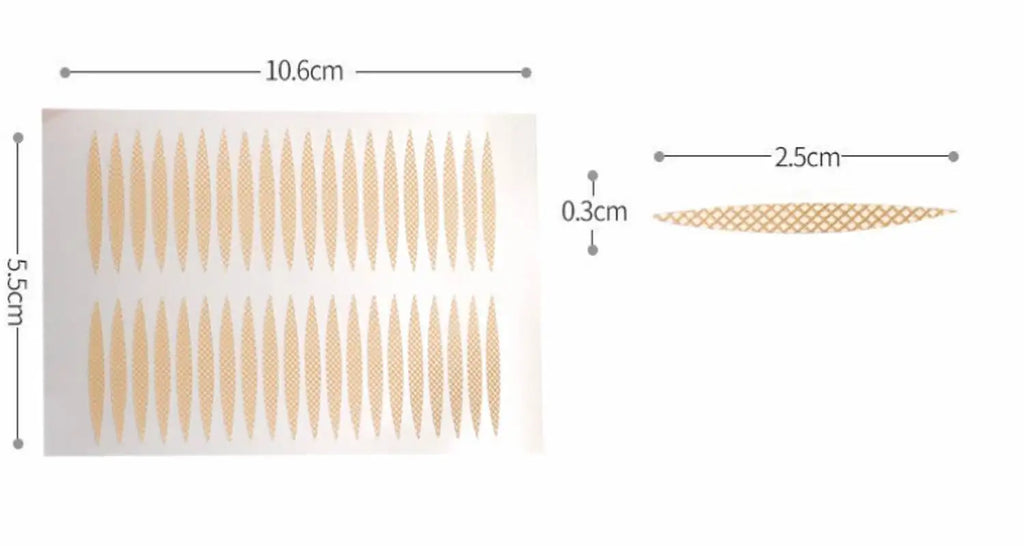 120pcs/bag Invisible Eyelid Sticker Lace Eye Lift Strips Double Eyelid Tape Adhesive Stickers Eye Tape Tools Lash Tape Makeup