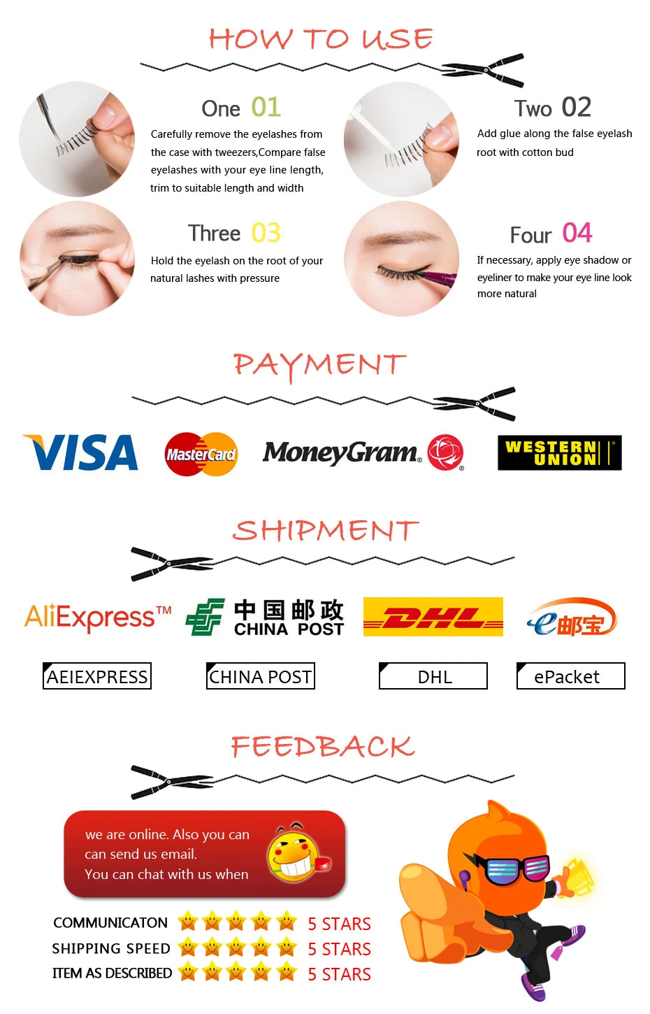 YSDO Natural Mink Eyelashes 3/6/10 Pairs Wispy Faux 3D Mink Lashes Short Fluffy Half False Eyelash Makeup Tools Cat Eye Lashes