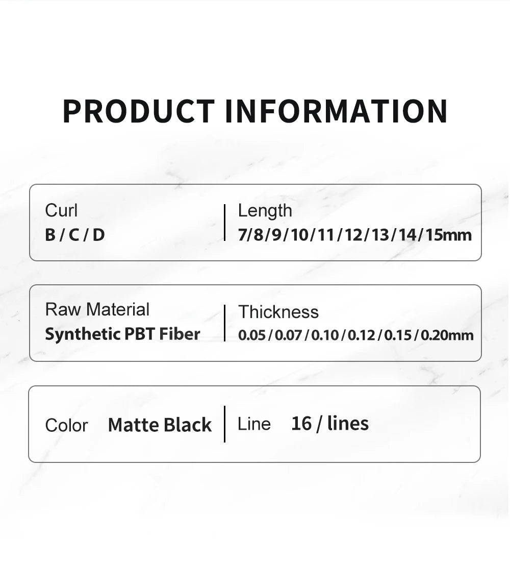 NATUHANA 16Rows B C cc D Eyelash Extensions Individual False Cilio Natural Soft Mink Lashes High Quality Matte Fake Eyelashes