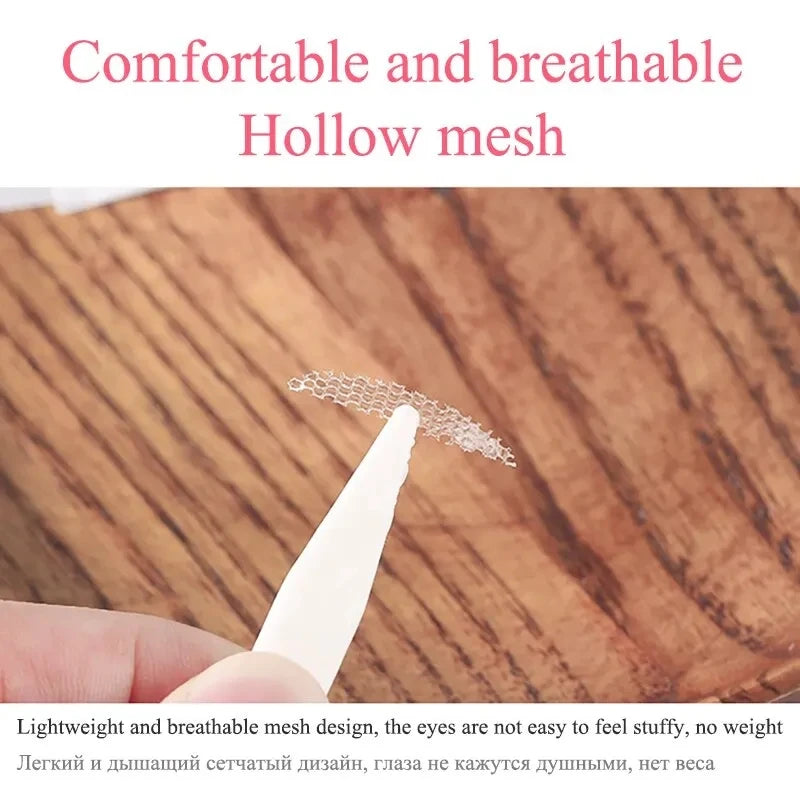 240/360Pcs Double Fold Eyelid Tape Sticker Lace Nature Clear Beige Stripe Self-adhesive Natural Eye Makeup Make Up with Tool