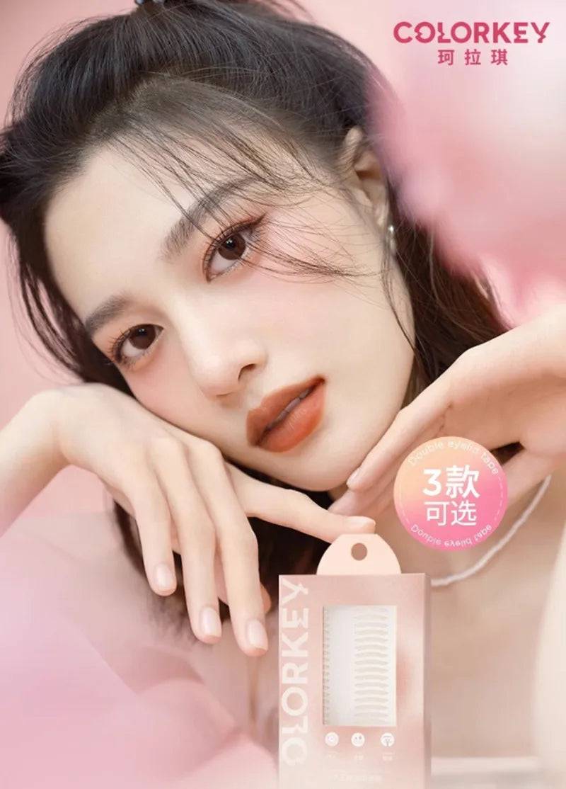 Colorkey Invisible Natural Eyelid Tape Sticker Long Lasting Double-Fold Self-Adhesive Paste For Monolids Hooded Puffy Eyes