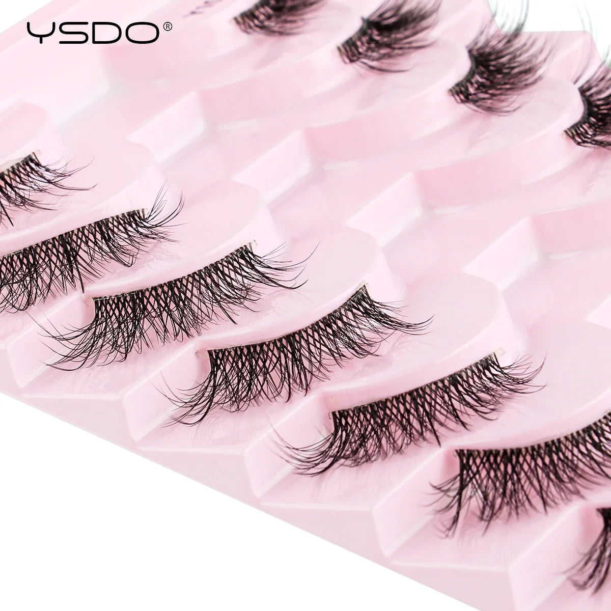 YSDO 3/10 Pairs Fox Eyelashes 3D Mink Natural Soft False Lashes Fluffy Soft eyelashes cat eye Extension Makeup Half Eyelashes