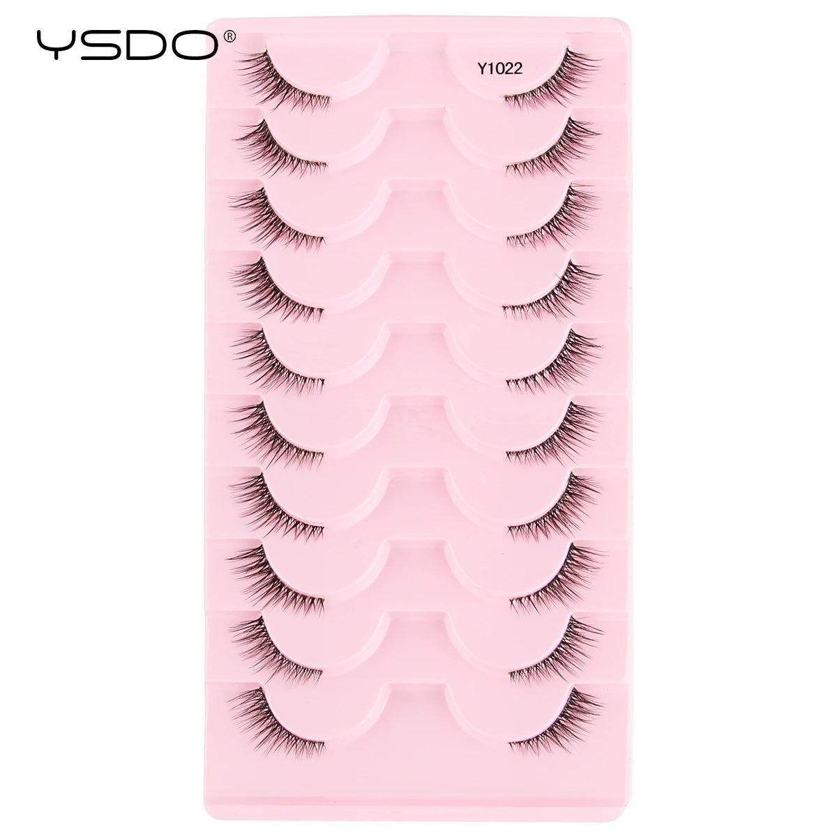 YSDO 3/10 Pairs Fox Eyelashes 3D Mink Natural Soft False Lashes Fluffy Soft eyelashes cat eye Extension Makeup Half Eyelashes