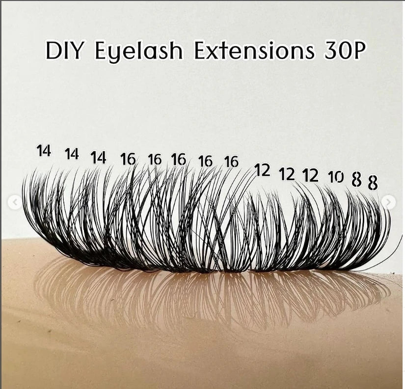 MIAOJIE 30D 40D 60D Mixed Tray Individual Lashes 3D Russia Volume Eye Lashes Soft Natural Lashes Mink Lash Cluster False Eyelash