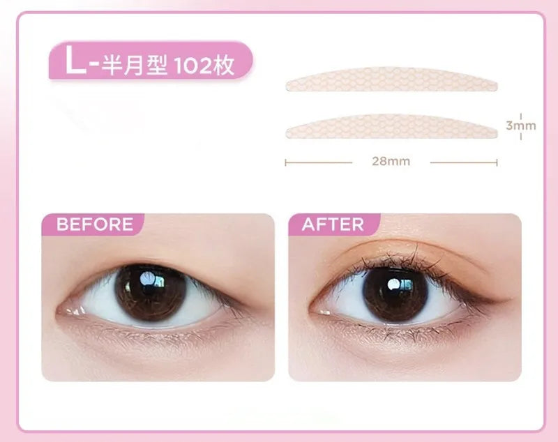 Colorkey Invisible Natural Eyelid Tape Sticker Long Lasting Double-Fold Self-Adhesive Paste For Monolids Hooded Puffy Eyes