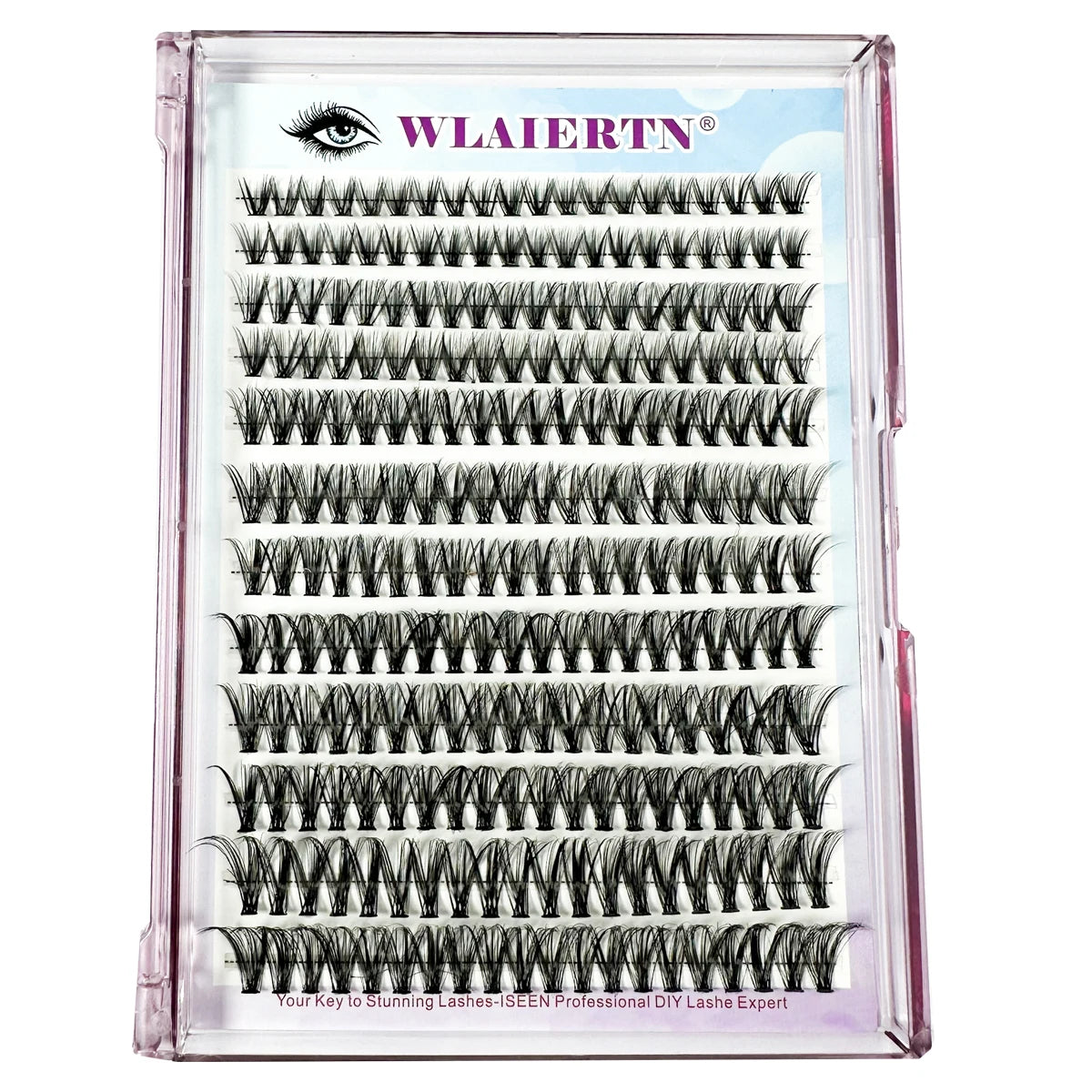 12Rows DIY 3D Fluffy Lash Clusters 160D/90D Thick Eyelash Clusters Wispy Individual Lashes 10-18mm Cluster Eyelash Extension