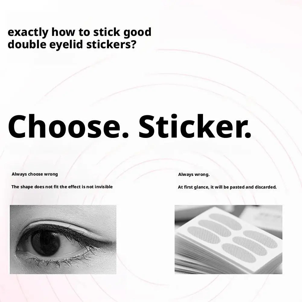 Invisible double eyelid tape Self-adhesive Natural Eyelid Tape Adhesive Stickers Long Lasting Bigger Eyes Beauty Tool