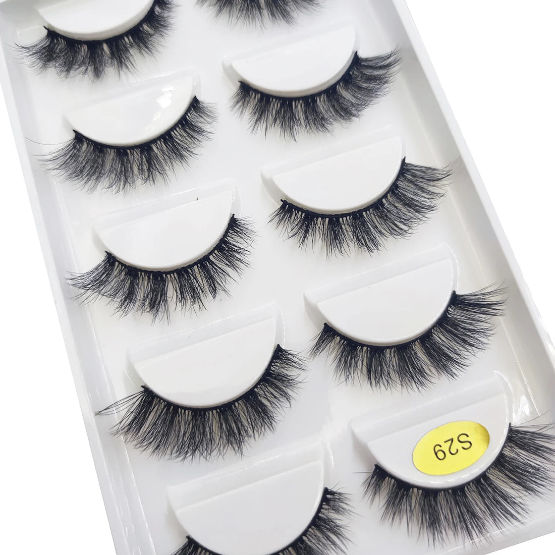 New 5 Pairs Natural 3D False Eyelashes Makeup Mink Eyelash Fake Eye Lashes Faux Cils Make Up Beauty Maquillaje Tools H13 Cat