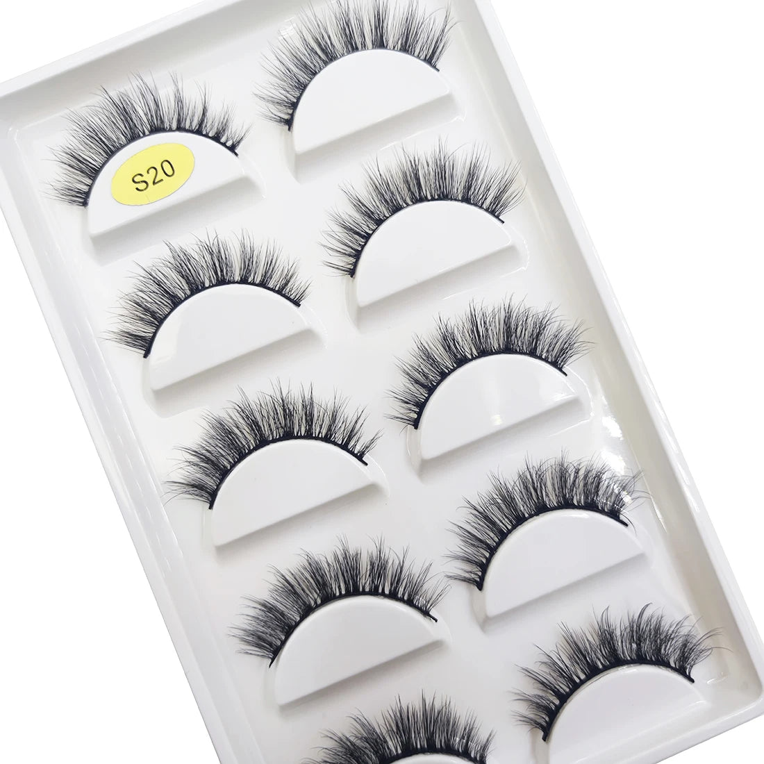 New 5 Pairs Natural 3D False Eyelashes Makeup Mink Eyelash Fake Eye Lashes Faux Cils Make Up Beauty Maquillaje Tools H13 Cat