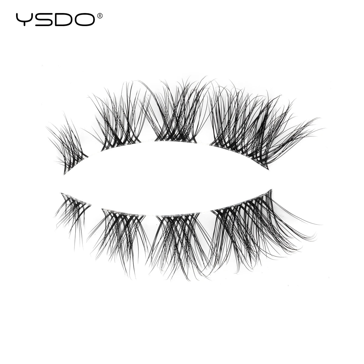 YSDO Natural Mink Eyelashes 3/6/10 Pairs Wispy Faux 3D Mink Lashes Short Fluffy Half False Eyelash Makeup Tools Cat Eye Lashes