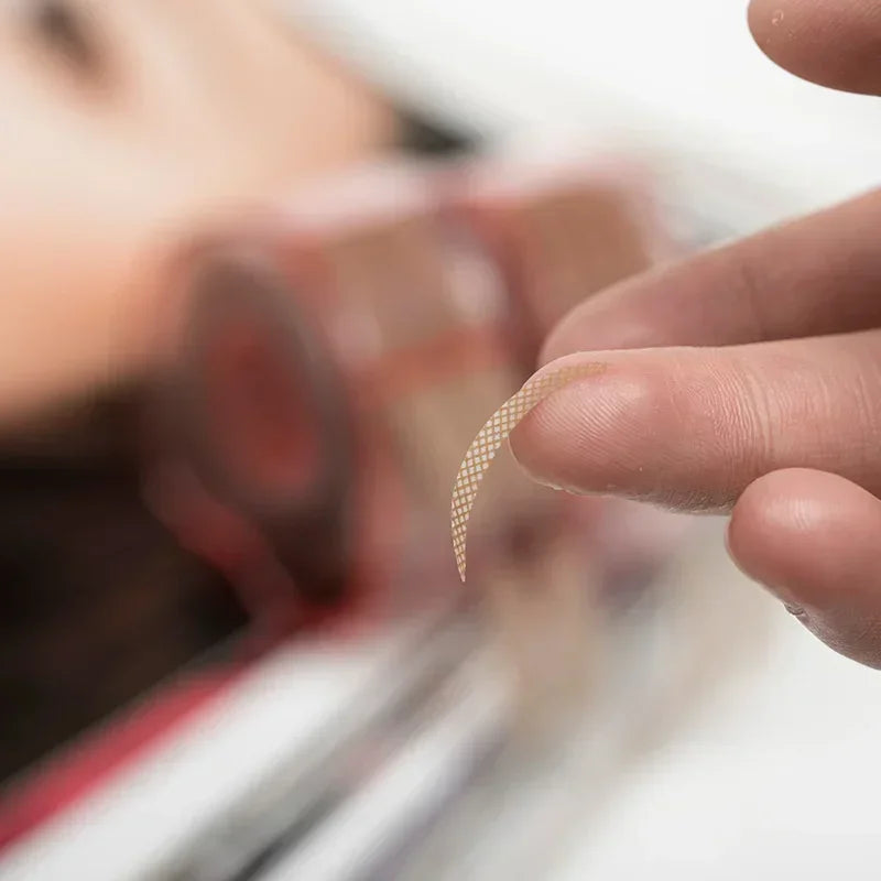 600 pcs Double Fold Shadow Patch Beauty Tool Sticker Invisible Lace Eyelash Extension Eyelid Tape Self-adhesive Under Eye Lashes