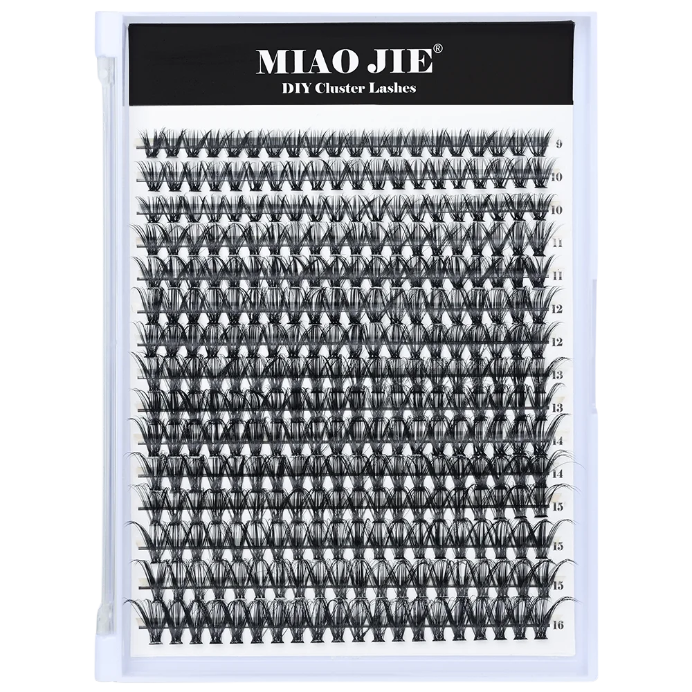 MIAOJIE 30D 40D 60D Mixed Tray Individual Lashes 3D Russia Volume Eye Lashes Soft Natural Lashes Mink Lash Cluster False Eyelash