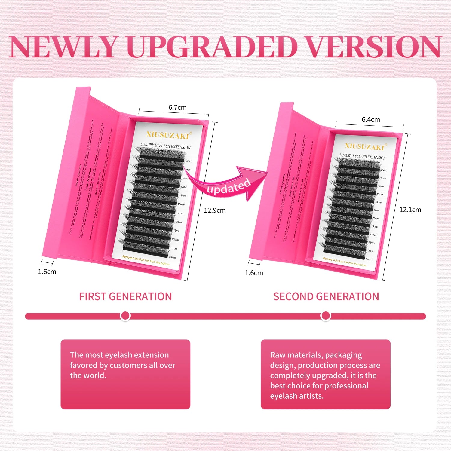 XIUSUZAKI W Shaped Lashes Bloom 2D 3D 4D 5D 6D 7D 8D Automatic Flowering Premade Fans Eyelashes Extensions YY Individual Lashes