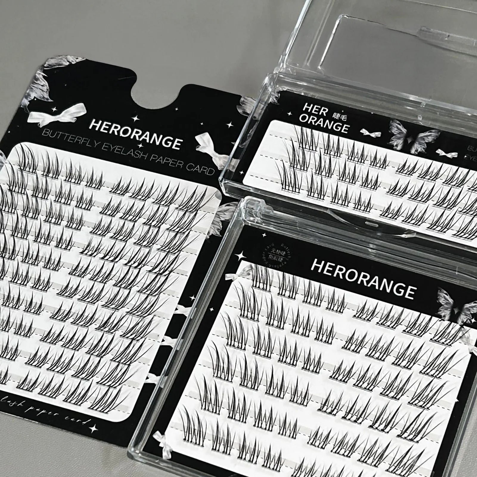 No Glue False Eyelashes Sexy Fox- eye's Natural long individual Clusters cat Fluffy Cluster Eyelash Charming makeup accessories