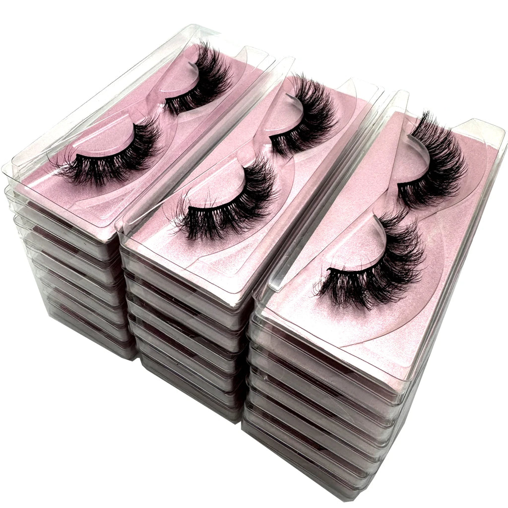 21 Pairs 3D Mink Wholesale Natural Eyelashes Lashes Handmade Fluffy Dramatic Lashes Cruelty Free False Eyelashes Makeup Lashes