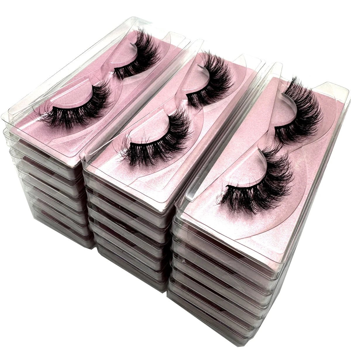 21 Pairs 3D Mink Wholesale Natural Eyelashes Lashes Handmade Fluffy Dramatic Lashes Cruelty Free False Eyelashes Makeup Lashes