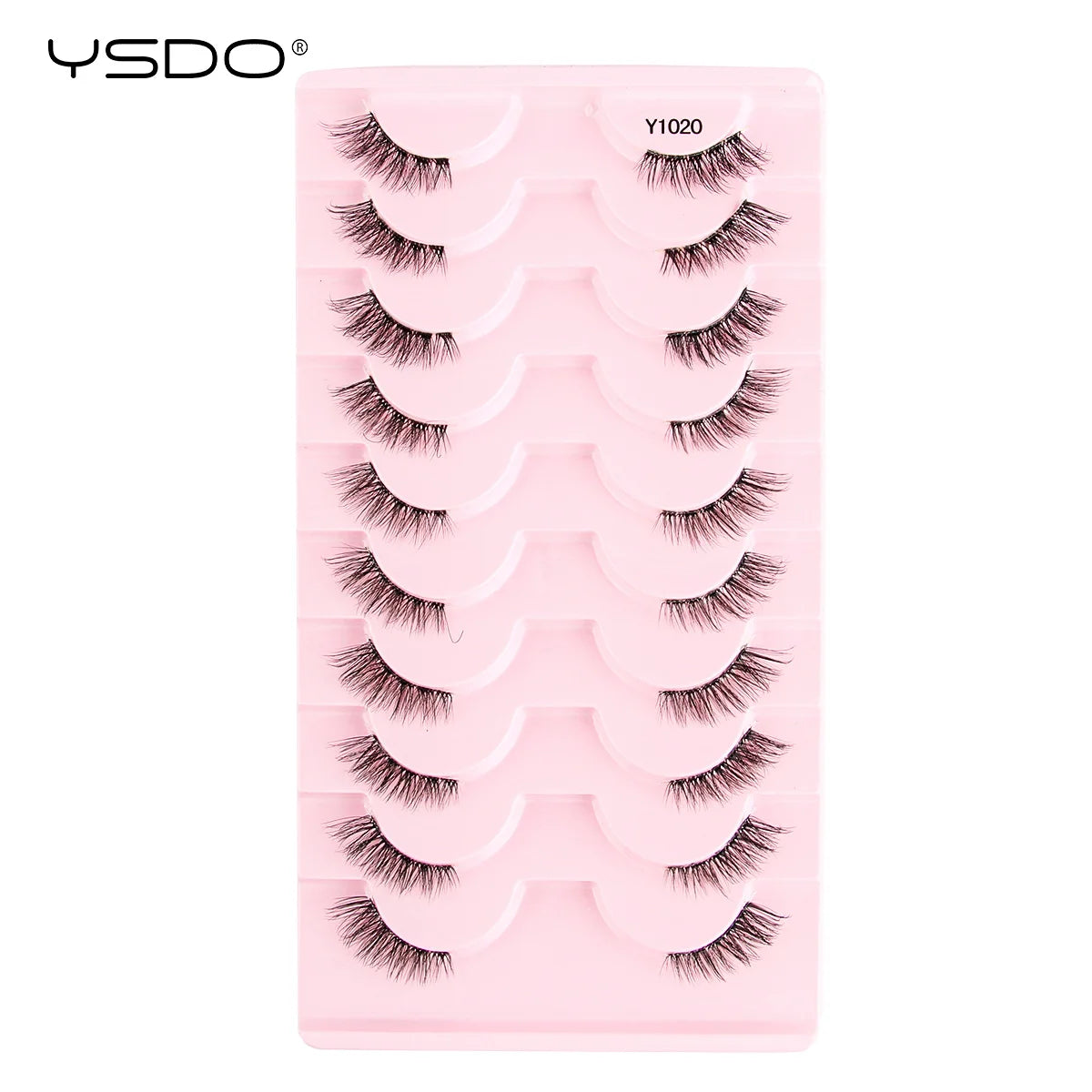 YSDO 3/10 Pairs Fox Eyelashes 3D Mink Natural Soft False Lashes Fluffy Soft eyelashes cat eye Extension Makeup Half Eyelashes