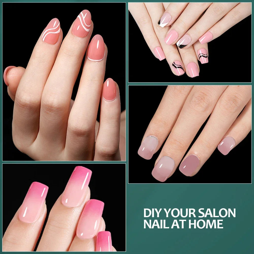 Nailpop Extra Short Nail Tips Half Cover Soft Gel Almond Shape False Nails 600pcs Gel x Tips for Nail Extension DIY Nail Art