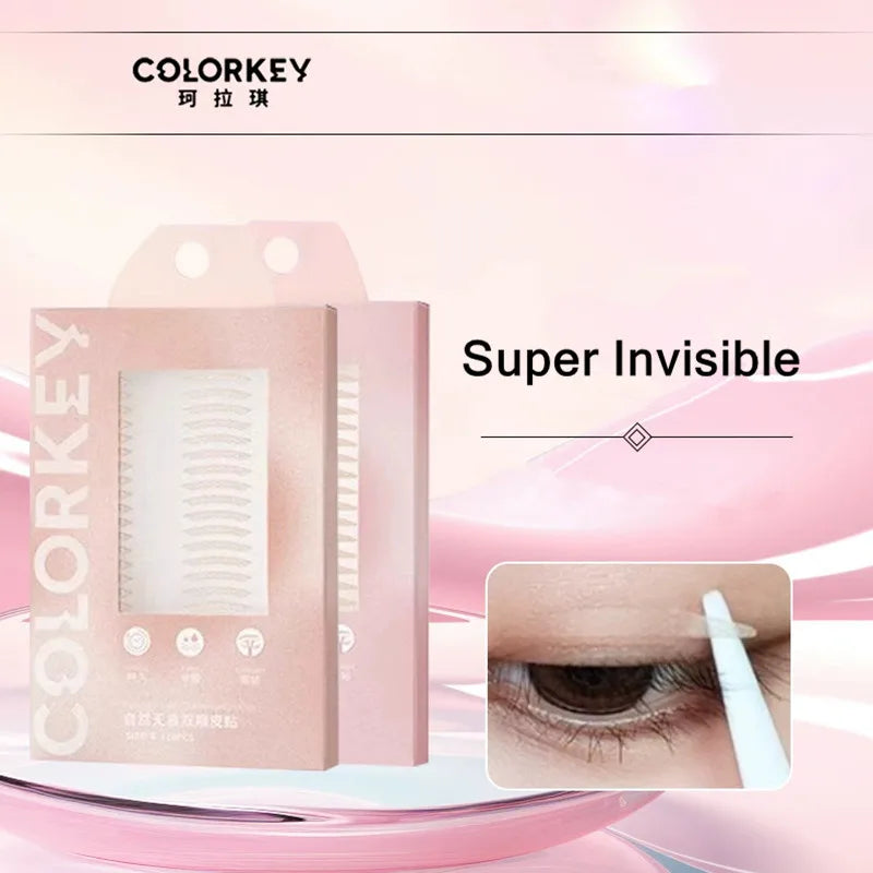 Colorkey Invisible Natural Eyelid Tape Sticker Long Lasting Double-Fold Self-Adhesive Paste For Monolids Hooded Puffy Eyes