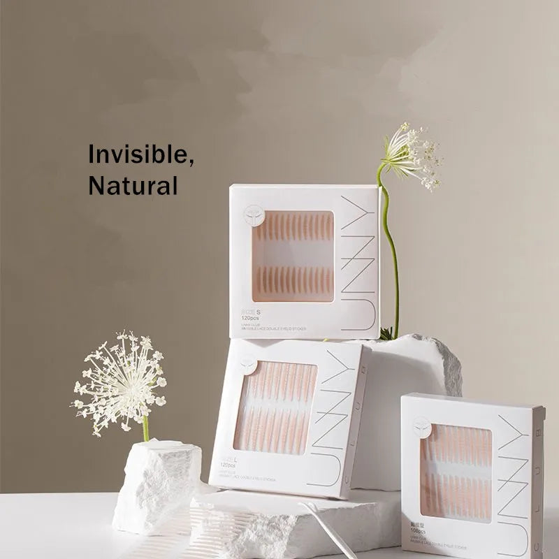 2024 U N N Y Invisible Double Eyelid Tape Sticker Long Lasting Double-Fold Self-Adhesive Paste Beauty Big Eye Tools