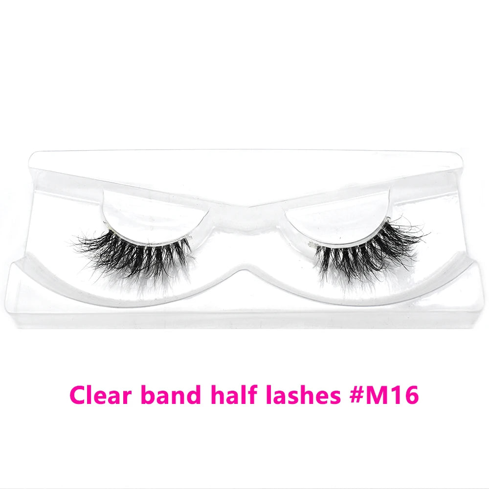 Bulk Items 10/30/60/100 Pairs Mink Half Lashes Natural Long Fluffy Wispy Half False Eyelashes Extension Lightweight Short Lashes