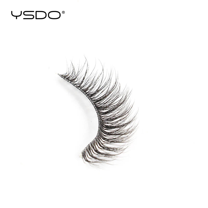 YSDO Natural Mink Eyelashes 3/6/10 Pairs Wispy Faux 3D Mink Lashes Short Fluffy Half False Eyelash Makeup Tools Cat Eye Lashes