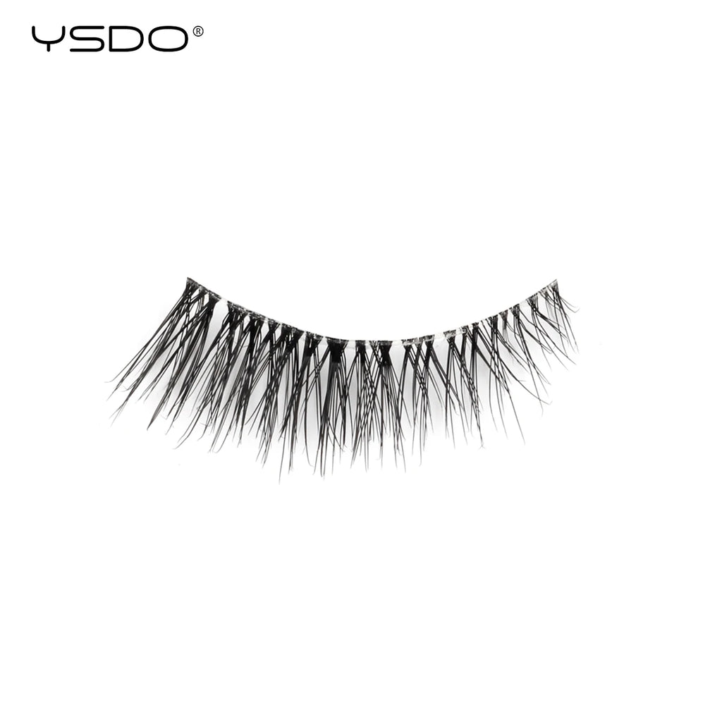 YSDO Natural Mink Eyelashes 3/6/10 Pairs Wispy Faux 3D Mink Lashes Short Fluffy Half False Eyelash Makeup Tools Cat Eye Lashes