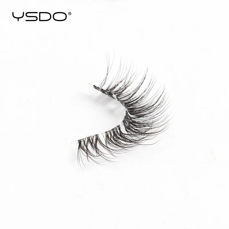 YSDO Natural Mink Eyelashes 3/6/10 Pairs Wispy Faux 3D Mink Lashes Short Fluffy Half False Eyelash Makeup Tools Cat Eye Lashes