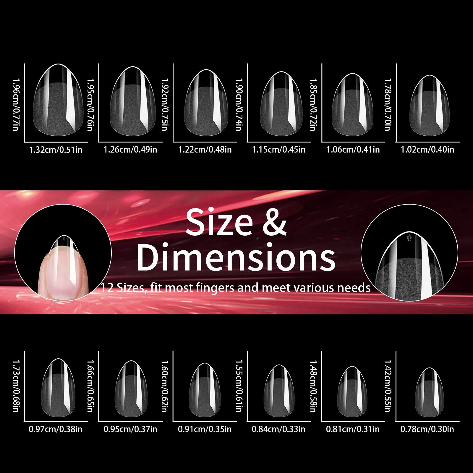 Luxury False Nail Tips Soft Gel Fingertip Semi-matte Capsules Almond French Coffin Full Cover Artificial Fake Nails Extension
