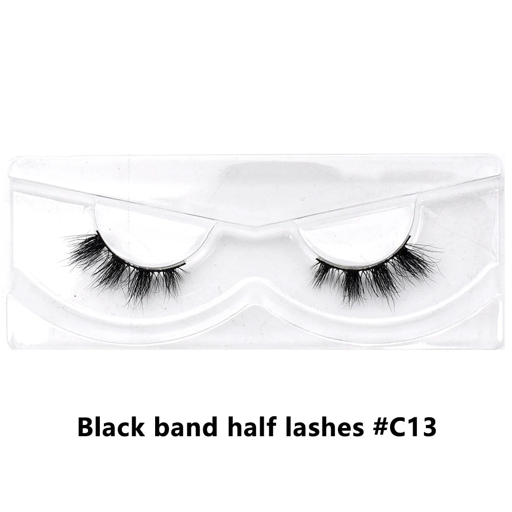 Bulk Items 10/30/60/100 Pairs Mink Half Lashes Natural Long Fluffy Wispy Half False Eyelashes Extension Lightweight Short Lashes