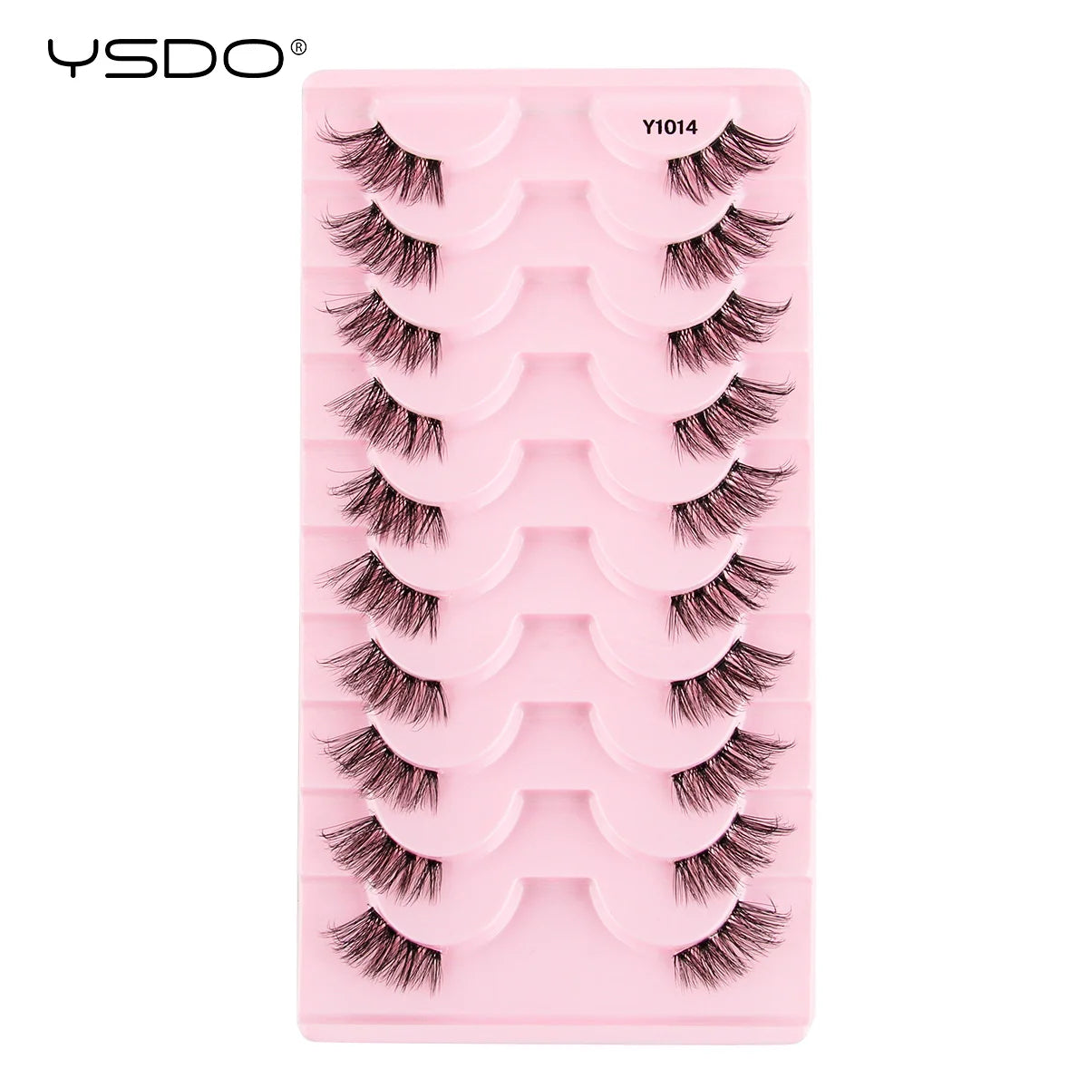 YSDO 3/10 Pairs Fox Eyelashes 3D Mink Natural Soft False Lashes Fluffy Soft eyelashes cat eye Extension Makeup Half Eyelashes