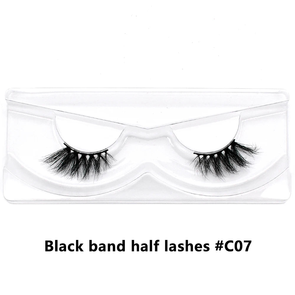 Bulk Items 10/30/60/100 Pairs Mink Half Lashes Natural Long Fluffy Wispy Half False Eyelashes Extension Lightweight Short Lashes