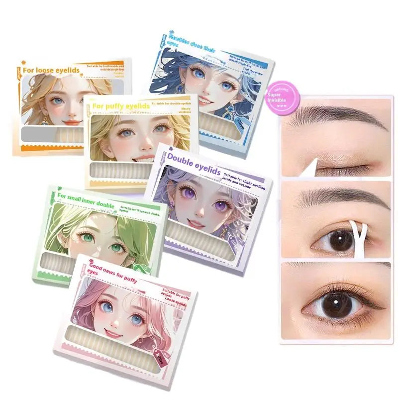 180/216/240Pcs Invisible Eyelid Stickers Lace Eye Lift Strips Double Crease Tape Adhesive Tools For Lash Enhancement Makeup Supp