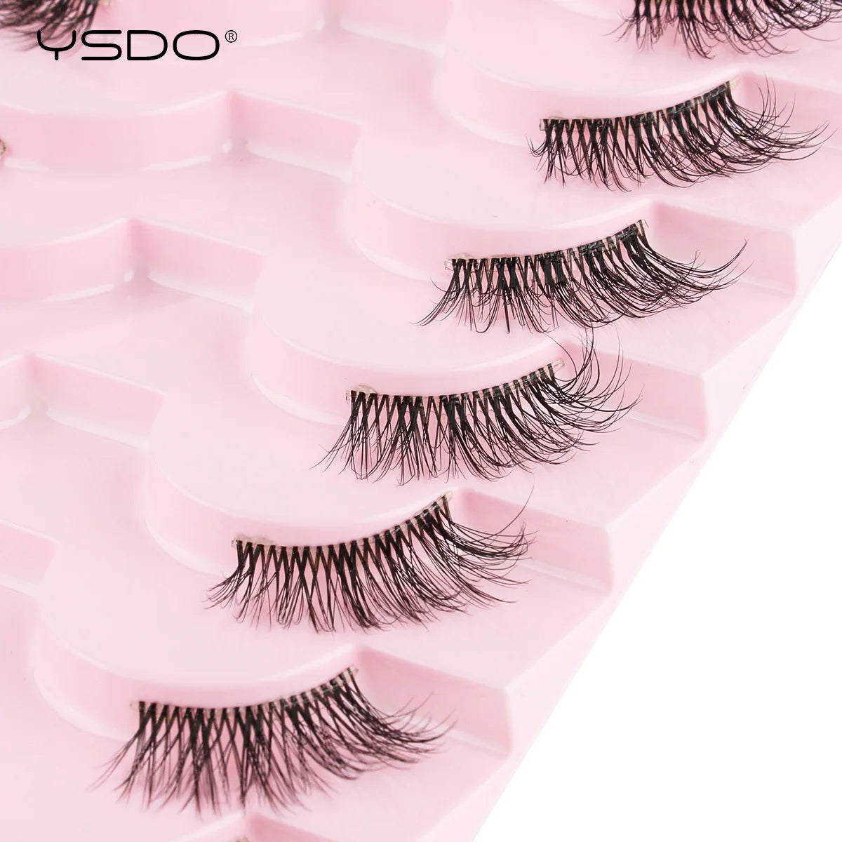 YSDO 3/10 Pairs Fox Eyelashes 3D Mink Natural Soft False Lashes Fluffy Soft eyelashes cat eye Extension Makeup Half Eyelashes