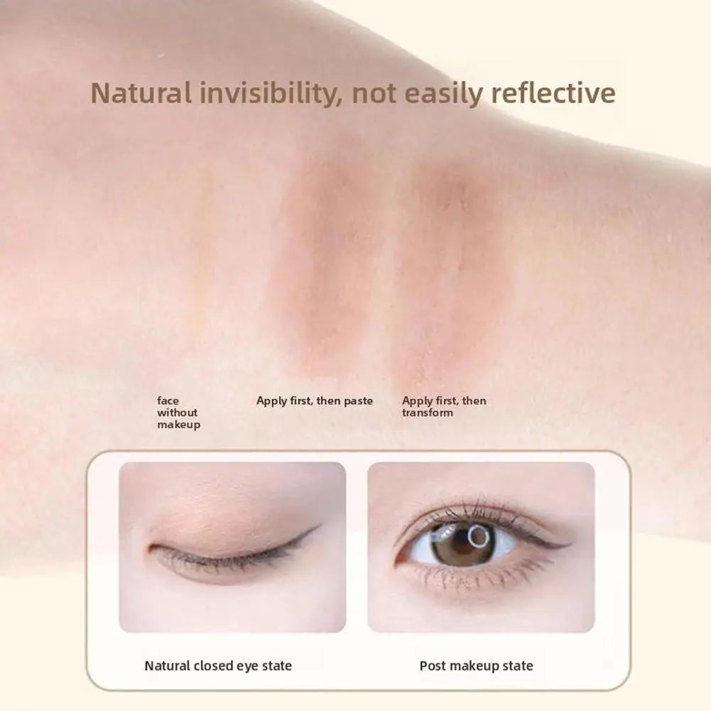 Invisible Double Eyelid Tape Sticker Long Lasting Double-Fold Tools Big Clear Beige Paste Self-Adhesive Eye G0K2
