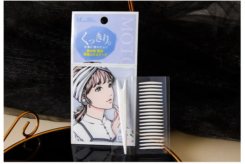 MOTONOZEN Double Eyelid Tape Sticker Invisible Fold Eyelid Paste Clear Beige Stripe Self-adhesive Natural Eye Makeup Tool