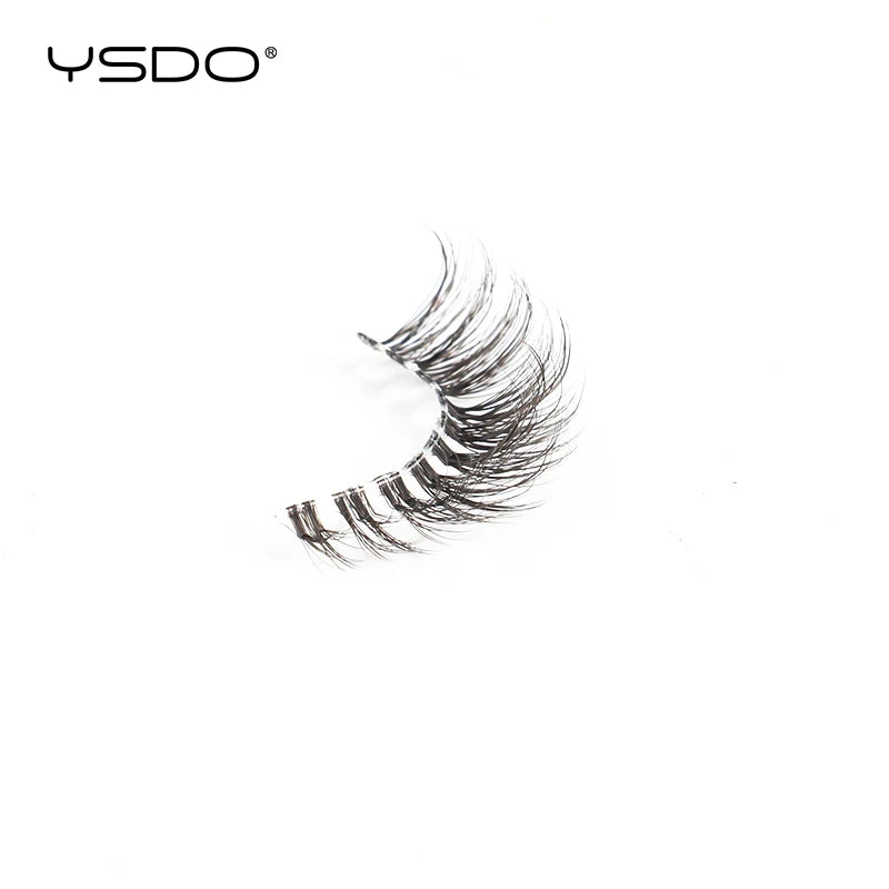 YSDO Natural Mink Eyelashes 3/6/10 Pairs Wispy Faux 3D Mink Lashes Short Fluffy Half False Eyelash Makeup Tools Cat Eye Lashes