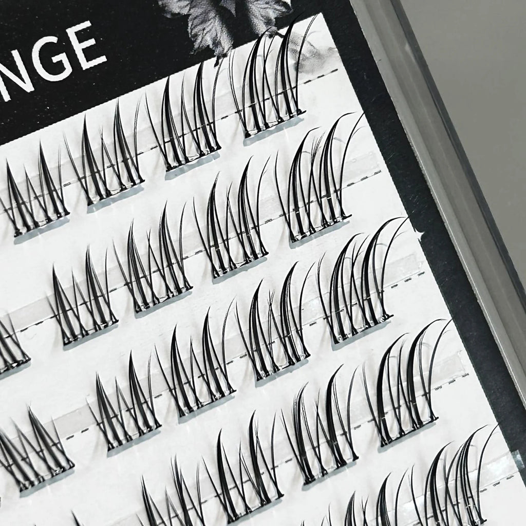 No Glue False Eyelashes Sexy Fox- eye's Natural long individual Clusters cat Fluffy Cluster Eyelash Charming makeup accessories