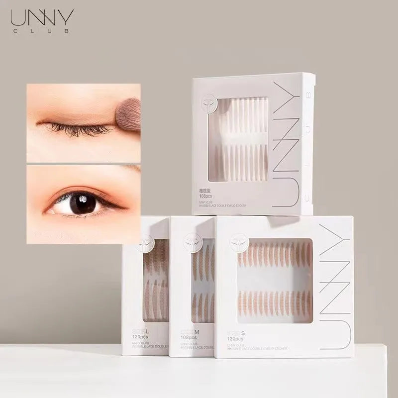 2024 U N N Y Invisible Double Eyelid Tape Sticker Long Lasting Double-Fold Self-Adhesive Paste Beauty Big Eye Tools
