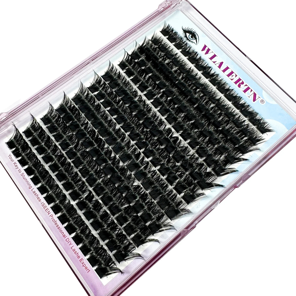 12Rows DIY 3D Fluffy Lash Clusters 160D/90D Thick Eyelash Clusters Wispy Individual Lashes 10-18mm Cluster Eyelash Extension