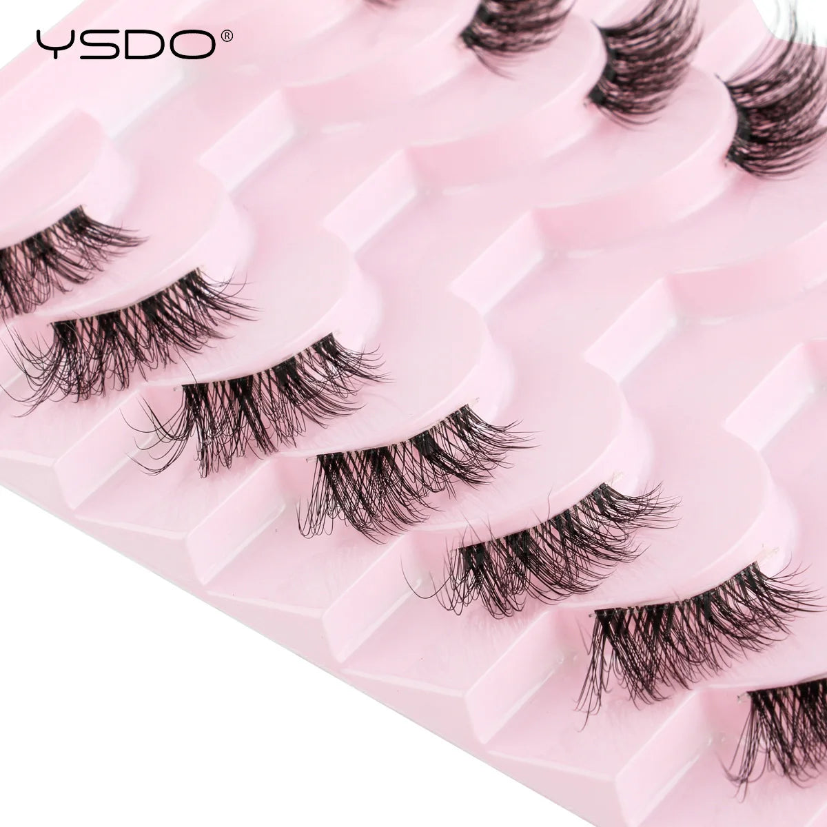YSDO 3/10 Pairs Fox Eyelashes 3D Mink Natural Soft False Lashes Fluffy Soft eyelashes cat eye Extension Makeup Half Eyelashes