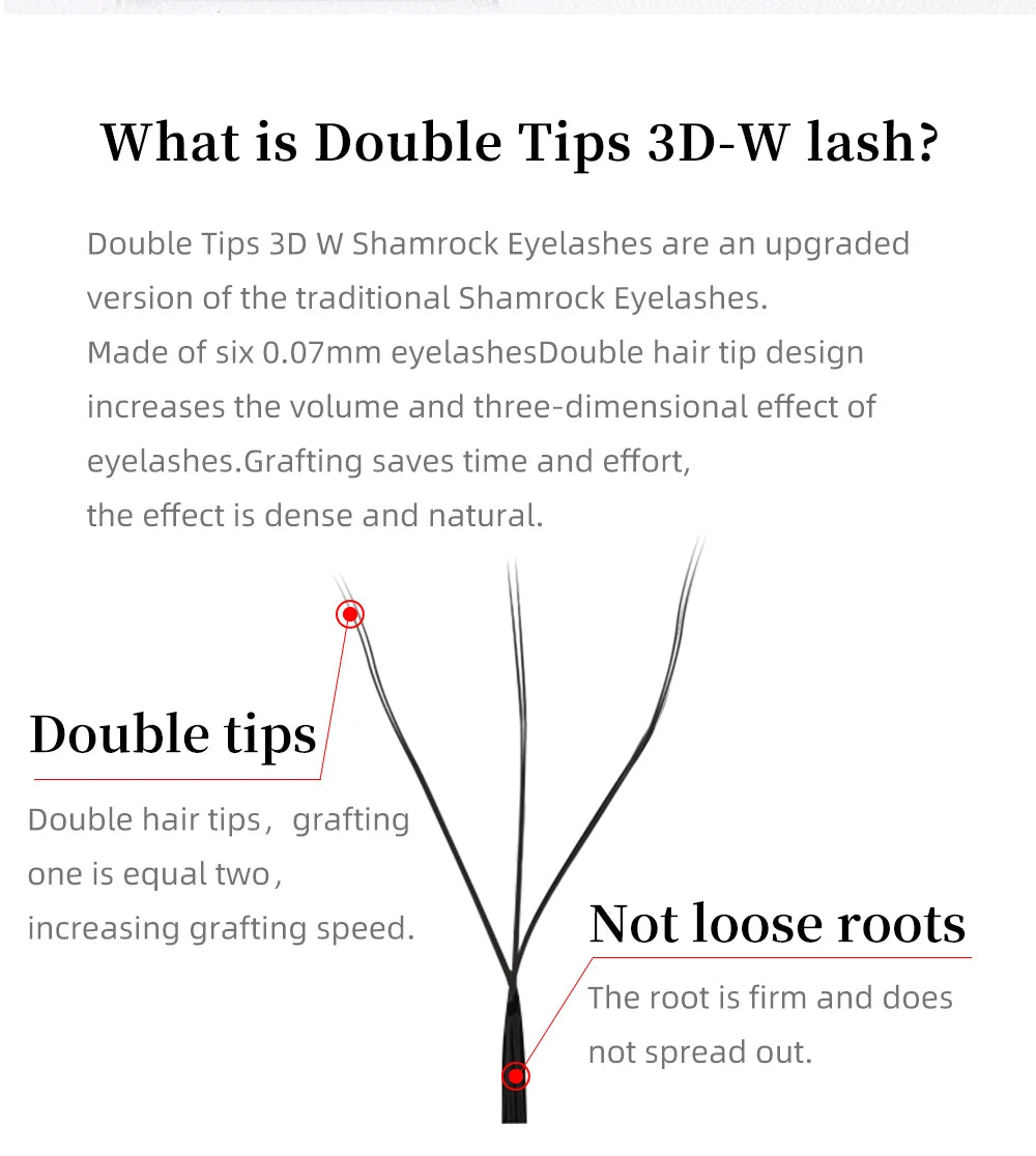 Yelix Cilios 5D W Shape Eyelash Extensions 4D/6D Premade Volume Fans Natural Soft Automatic Flowering Lash Makeup Supplies