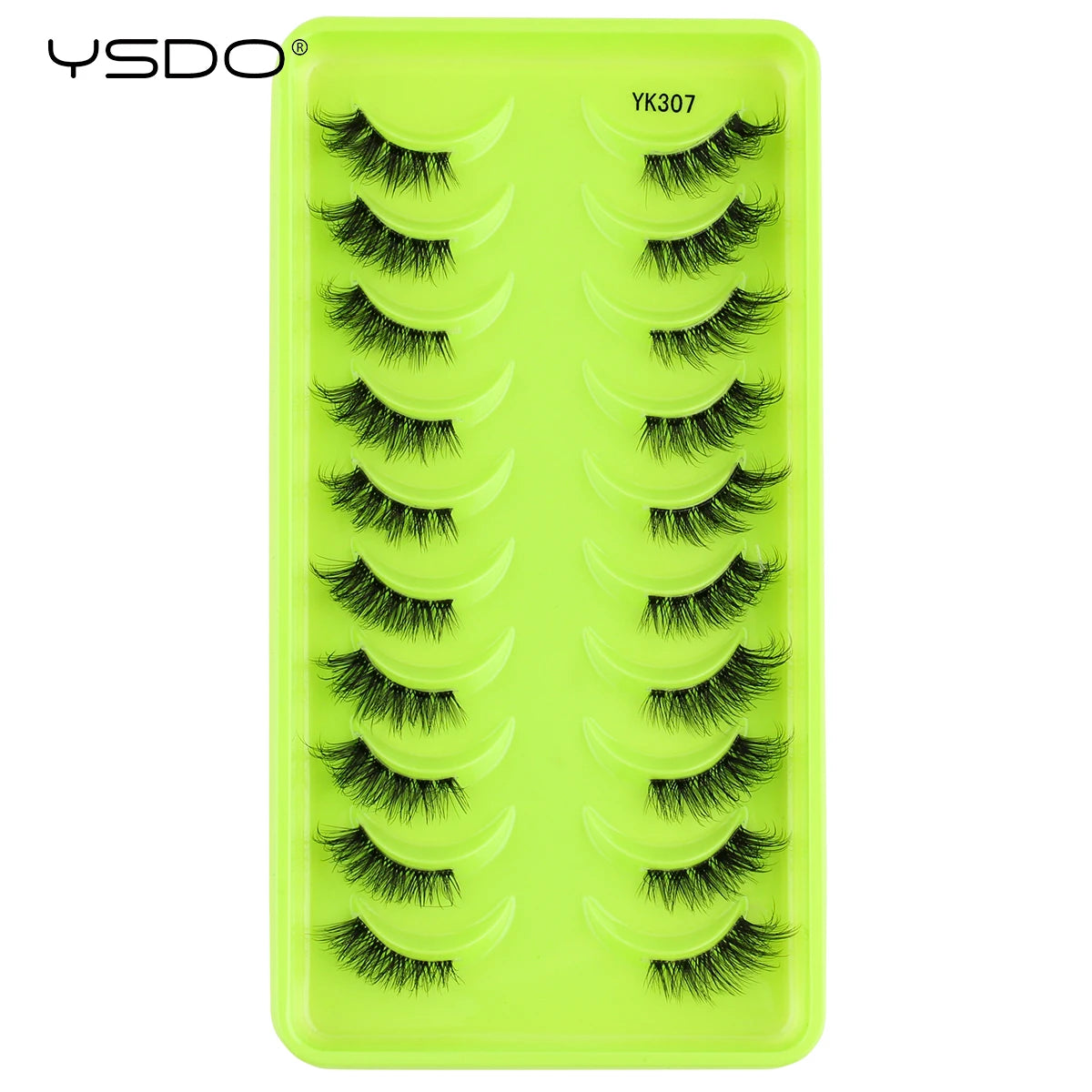 YSDO 3/10 Pairs Fox Eyelashes 3D Mink Natural Soft False Lashes Fluffy Soft eyelashes cat eye Extension Makeup Half Eyelashes