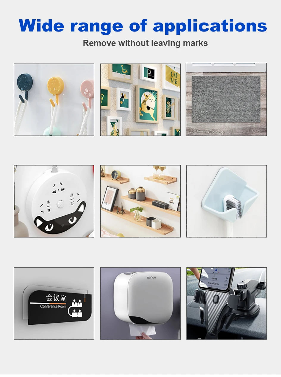 1-10m Ultra-strong Double-sided Adhesive Nano Tape Clear Removable Waterproof Extra Strong Sticky Strip Heavy-duty Two Side Tape