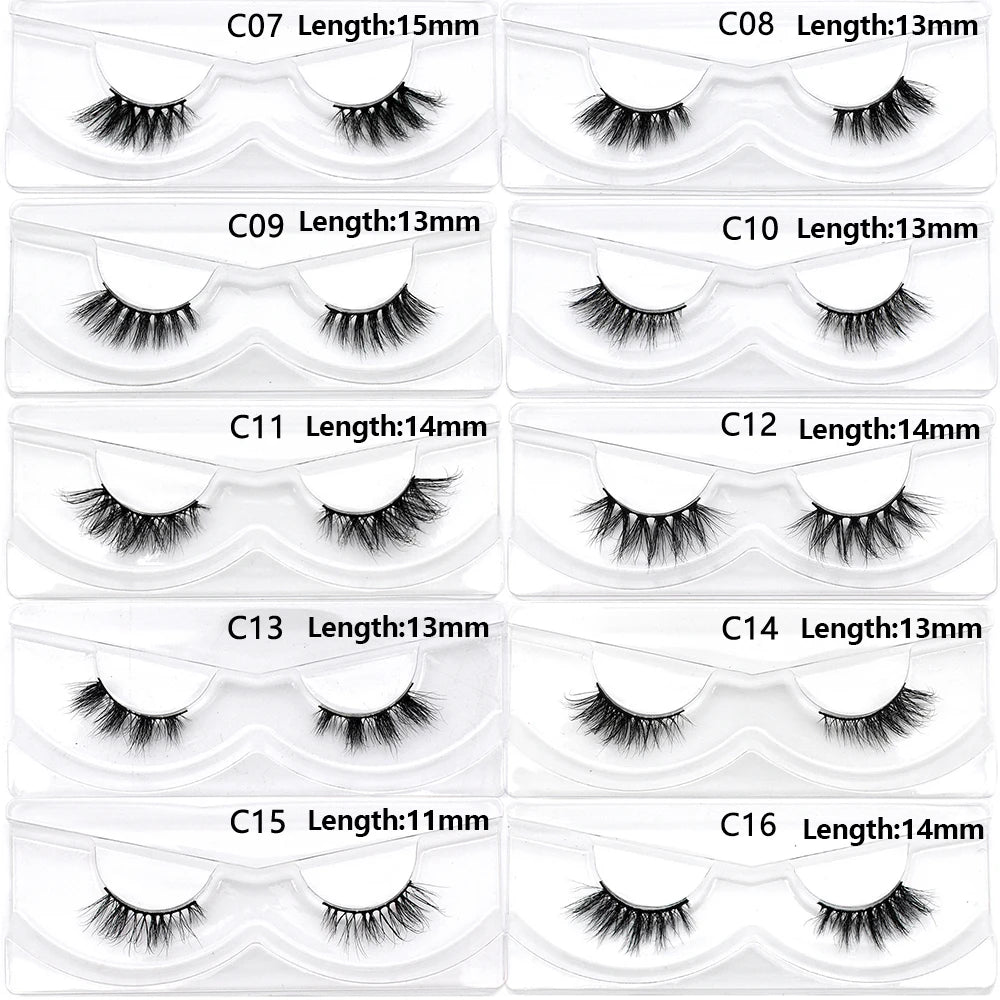 Bulk Items 10/30/60/100 Pairs Mink Half Lashes Natural Long Fluffy Wispy Half False Eyelashes Extension Lightweight Short Lashes