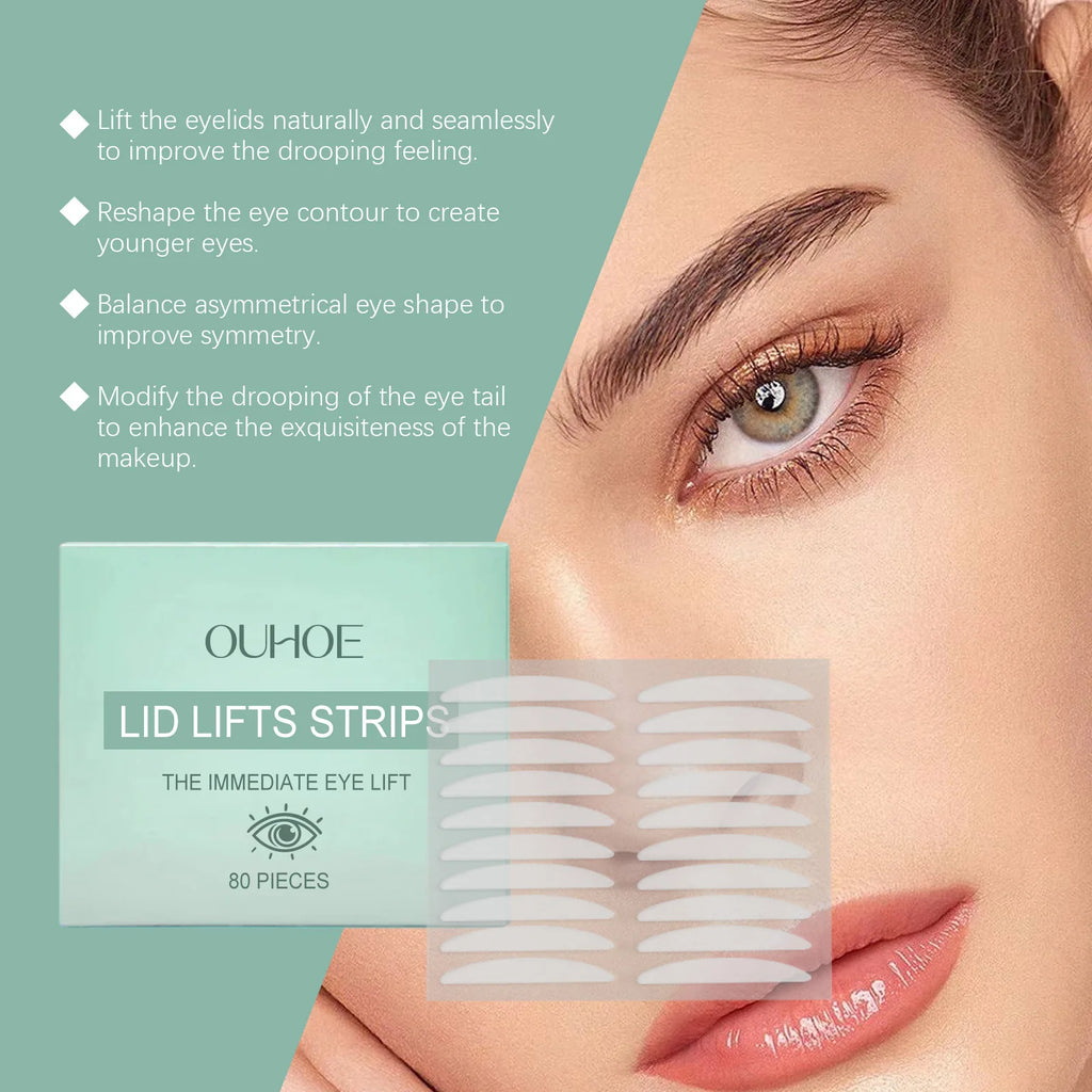Eyelid Lift Strips Clear Shaping Big Eyes Lasting Invisible Natural Self-Adhesive Double Fold Eyelid Tape Sticker Makeup Tools