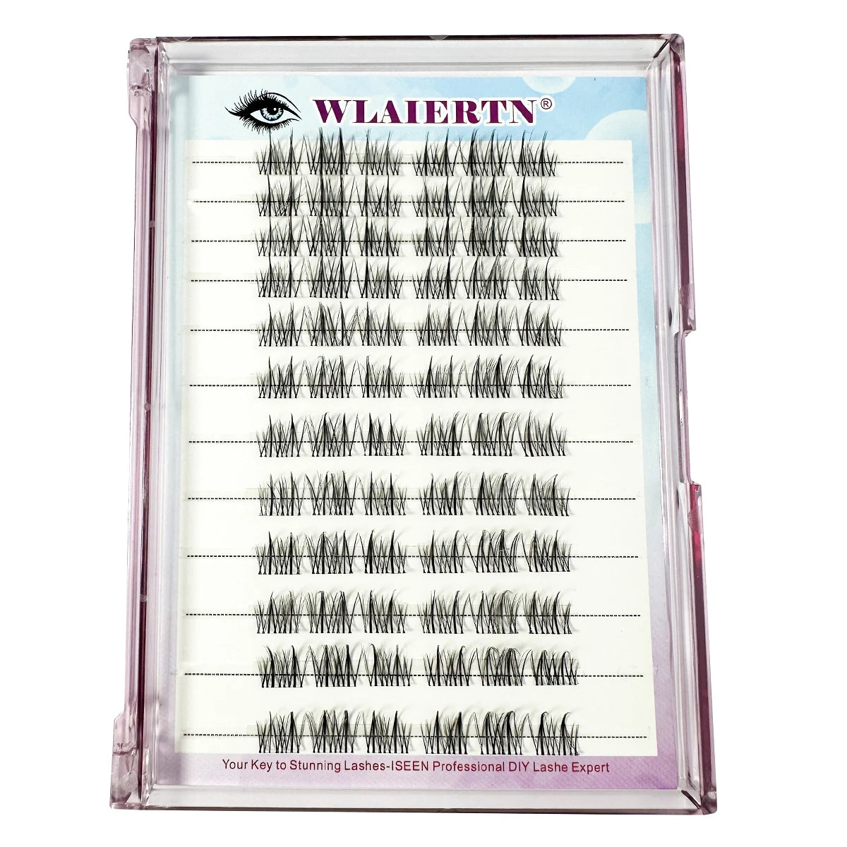 10-14-Individual Lashes 12Row DIYClusters Natural Long Manga False Eyelashes Extension Makeup Tool Individual Eyelash maquillaje